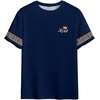 image:imageRoseSeek Mens Color Block Short Sleeve Tee Shirts Casual Crewneck T Shirt Trendy Summer TopsMulticolor Blue