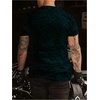 image:imageRoseSeek Mens Color Block Short Sleeve Tee Shirts Casual Crewneck T Shirt Trendy Summer TopsMulticolor Green