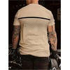 image:imageRoseSeek Mens Color Block Short Sleeve Tee Shirts Casual Crewneck T Shirt Trendy Summer TopsMulticolor White