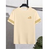 image:imageRoseSeek Mens Color Block Short Sleeve Tee Shirts Casual Crewneck T Shirt Trendy Summer TopsMulticolor Yellow