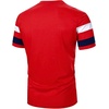 image:imageRoseSeek Mens Color Block Short Sleeve Tee Shirts Casual Crewneck T Shirt Trendy Summer TopsRed