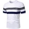 image:imageRoseSeek Mens Color Block Short Sleeve Tee Shirts Casual Crewneck T Shirt Trendy Summer TopsWhite