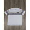 image:imageRoseSeek Mens Color Block Short Sleeve Tee Shirts Casual Crewneck T Shirt Trendy Summer TopsWhite With Grey