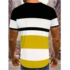 image:imageRoseSeek Mens Color Block Short Sleeve Tee Shirts Casual Crewneck T Shirt Trendy Summer TopsYellow Black