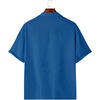 image:imageRoseSeek Mens Floral Button Down Shirts Short Sleeve Drop Shoulder Casual Hawaiian Summer Beach ShirtsBlue