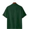 image:imageRoseSeek Mens Floral Button Down Shirts Short Sleeve Drop Shoulder Casual Hawaiian Summer Beach ShirtsGreen