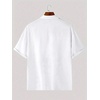 image:imageRoseSeek Mens Floral Button Down Shirts Short Sleeve Drop Shoulder Casual Hawaiian Summer Beach ShirtsWhite