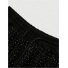 image:imageRoseSeek Mens Glitter Rhinestone Sparkle Shorts Ripped Drawstring Waist Wide Leg Rave Shorts with PocketsBlack