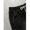 image:imageRoseSeek Mens Glitter Rhinestone Sparkle Shorts Ripped Drawstring Waist Wide Leg Rave Shorts with PocketsBlack Decor