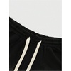 image:imageRoseSeek Mens Glitter Rhinestone Sparkle Shorts Ripped Drawstring Waist Wide Leg Rave Shorts with PocketsPure Black