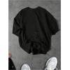 image:imageRoseSeek Mens Graphic Tees Crew Neck Short Sleeve T Shirts Summer Casual StreetwearLetter Black