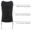 image:imageRoseSeek Mens Lace Up Tie Side Party Club Tank Top Sleeveless Fitted Summer Crop Tops Going Out UndershirtsBlack