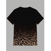 image:imageRoseSeek Mens Leopard Ombre Summer Tops Crew Neck Short Sleeve Graphic Tees Vintage T Shirt TrendyBrown and Black