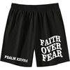 image:imageRoseSeek Mens Letter Graphic Shorts Elastic High Waisted Straight Leg Street Track Shorts with PocketsBlack