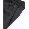 image:imageRoseSeek Mens Letter Graphic Shorts Elastic High Waisted Straight Leg Street Track Shorts with PocketsBlack