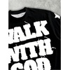 image:imageRoseSeek Mens Letter Graphic Tees Short Sleeve Crew Neck TShirts Tops Black Large