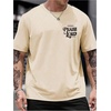 image:imageRoseSeek Mens Letter Graphic Tees Short Sleeve T Shirts Casual Streetwear  Crew Neck Short Sleeve Casual StreetwearApricot