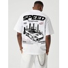 image:imageRoseSeek Mens Letter Graphic Tees Short Sleeve T Shirts Casual Streetwear  Crew Neck Short Sleeve Casual StreetwearWhite