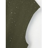 image:imageRoseSeek Mens Rhinestone Glitter Tank Top Crew Neck Sleeveless Tops Casual Party ClubwearArmy Green