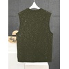 image:imageRoseSeek Mens Rhinestone Glitter Tank Top Crew Neck Sleeveless Tops Casual Party ClubwearArmy Green