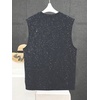 image:imageRoseSeek Mens Rhinestone Glitter Tank Top Crew Neck Sleeveless Tops Casual Party ClubwearDark Grey