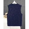 image:imageRoseSeek Mens Rhinestone Glitter Tank Top Crew Neck Sleeveless Tops Casual Party ClubwearRoyal Blue