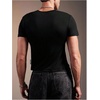 image:imageRoseSeek Mens Rhinestone Letter Y2K T Shirts Short Sleeve Crew Neck Fitted Tee Tops Summer TopBlack
