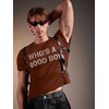 image:imageRoseSeek Mens Rhinestone Letter Y2K T Shirts Short Sleeve Crew Neck Fitted Tee Tops Summer TopBrown