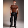 image:imageRoseSeek Mens Rhinestone Letter Y2K T Shirts Short Sleeve Crew Neck Fitted Tee Tops Summer TopBrown