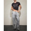 image:imageRoseSeek Mens Rhinestone Letter Y2K T Shirts Short Sleeve Crew Neck Fitted Tee Tops Summer TopMesh Black