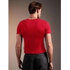 image:imageRoseSeek Mens Rhinestone Letter Y2K T Shirts Short Sleeve Crew Neck Fitted Tee Tops Summer TopRed