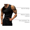 image:imageRoseSeek Mens Ribbed Sleeveless Tank Tops Crew Neck Slim Fit Gym Work Tank Undershirts Summer TopsBlack