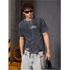 image:imageRoseSeek Mens Ripped Distressed Graphic Tees Short Sleeve Crew Neck Letter T Shirts Washed StreetwearBlack