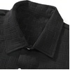 image:imageRoseSeek Mens Short Sets 2 Piece Outfits Button Down Linen Shirts and Short Sets Summer Beach OutfisPure Black