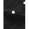 image:imageRoseSeek Mens Short Sets 2 Piece Outfits Button Down Linen Shirts and Short Sets Summer Beach OutfisPure Black