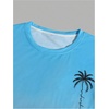 image:imageRoseSeek Mens Short Sets 2 Piece Outfits Tropical Graphic Tees and Shorts Sets Beach Vacation OutfitsBlue and Pink