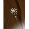 image:imageRoseSeek Mens Short Sets 2 Piece Outfits Tropical Graphic Tees and Shorts Sets Beach Vacation OutfitsBrown and White