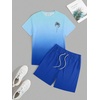image:imageRoseSeek Mens Short Sets 2 Piece Outfits Tropical Graphic Tees and Shorts Sets Beach Vacation OutfitsMix Blue