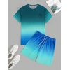 image:imageRoseSeek Mens Short Sets 2 Piece Outfits Tropical Graphic Tees and Shorts Sets Beach Vacation OutfitsMix Blue Green