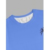 image:imageRoseSeek Mens Short Sets 2 Piece Outfits Tropical Graphic Tees and Shorts Sets Beach Vacation OutfitsOmbre Blue Green