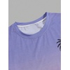 image:imageRoseSeek Mens Short Sets 2 Piece Outfits Tropical Graphic Tees and Shorts Sets Beach Vacation OutfitsPink Purple