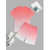 image:imageRoseSeek Mens Short Sets 2 Piece Outfits Tropical Graphic Tees and Shorts Sets Beach Vacation OutfitsWatermelon Pink