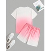 image:imageRoseSeek Mens Short Sets 2 Piece Outfits Tropical Graphic Tees and Shorts Sets Beach Vacation OutfitsWhite Pink