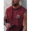 image:imageRoseSeek Mens Skull Graphic Summer Tank Tops Crew Neck Gym Workout Funny Sleeveless Tee Shirts for MensBurgundy