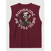image:imageRoseSeek Mens Skull Graphic Summer Tank Tops Crew Neck Gym Workout Funny Sleeveless Tee Shirts for MensBurgundy