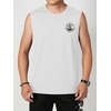 image:imageRoseSeek Mens Skull Graphic Summer Tank Tops Crew Neck Gym Workout Funny Sleeveless Tee Shirts for MensPure White