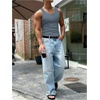 image:imageRoseSeek Mens Summer Tank Top Scoop Neck Knit Gym Workout Muscle Tank Undershirt Sleeveless ShirtsDusty Blue