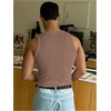 image:imageRoseSeek Mens Summer Tank Top Scoop Neck Knit Gym Workout Muscle Tank Undershirt Sleeveless ShirtsKhaki Brown