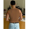 image:imageRoseSeek Mens Summer Tank Top Scoop Neck Knit Gym Workout Muscle Tank Undershirt Sleeveless ShirtsMedium Brown