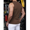 image:imageRoseSeek Mens Summer Tank Tops Sleeveless Undershirts Tank Basic Workout Gym Muscle ShirtsBrown